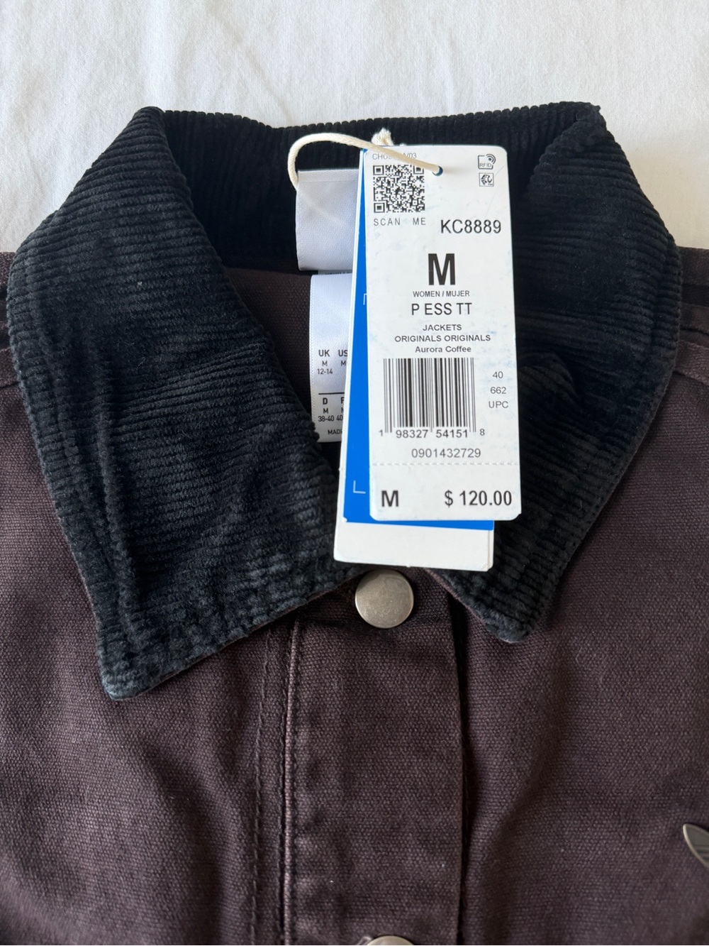 adidas Canvas Tracktop Jacket - Picture 7 of 7